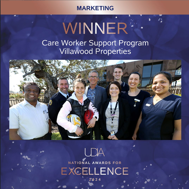 Villawood Takes Out National UDIA Award For Care Worker Help